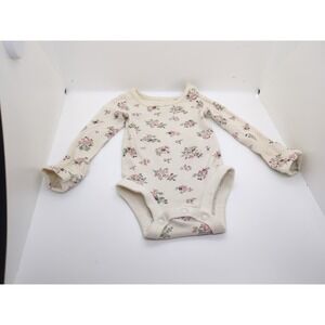 Little Planet Organic baby one-piece bodysuit, Long sleeved, Floral Print, NB